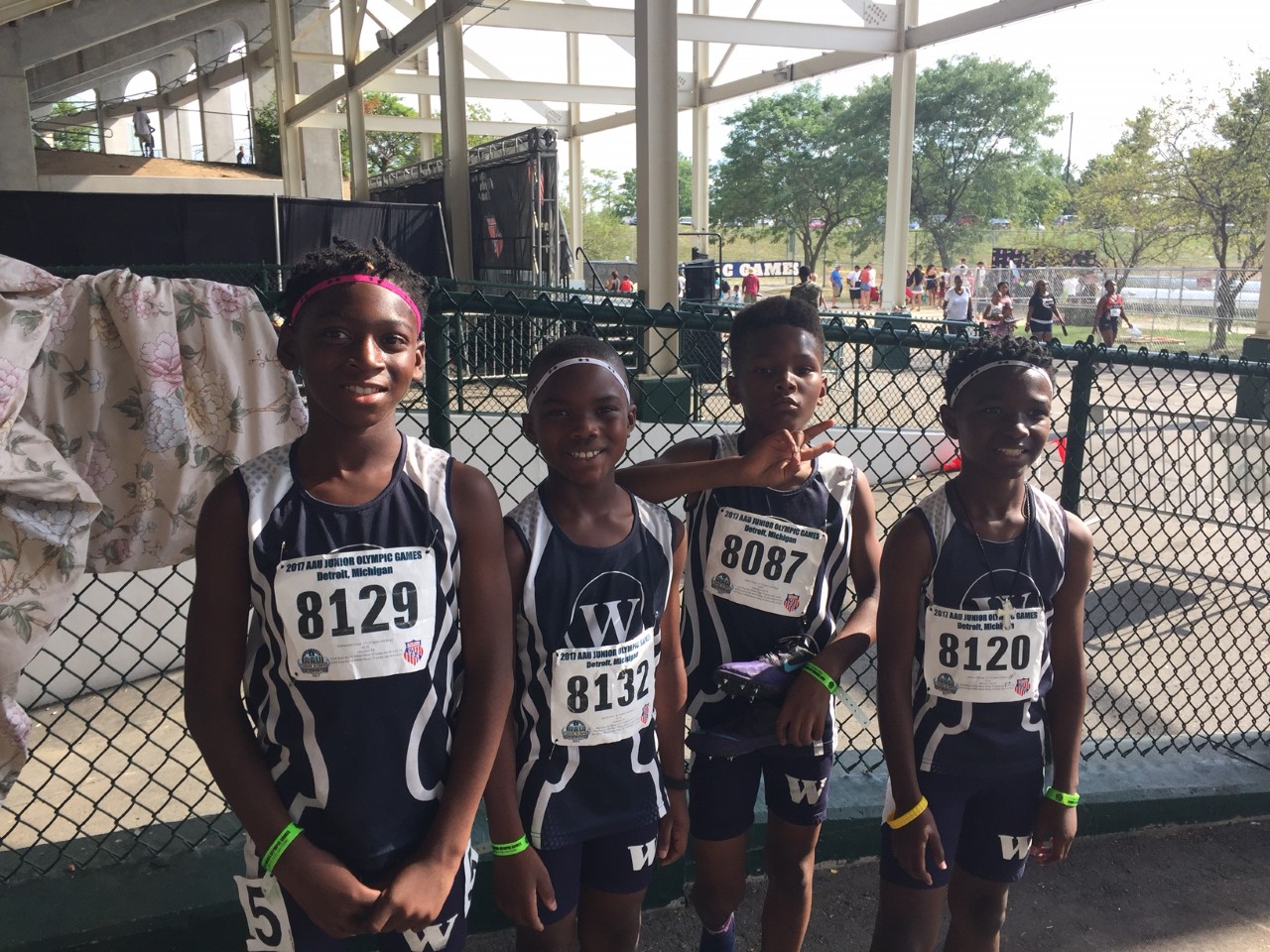 The Wings 10 year old 2017 AAU Junior Olympics 4×400 7th place